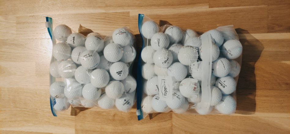 Golfbollar 100 st. (B-klass olika märken