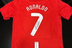 Jersey CRISTIANO RONALDO Handsignerad