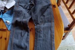 Barnbyxor sandtvättade jeans storlek 134
